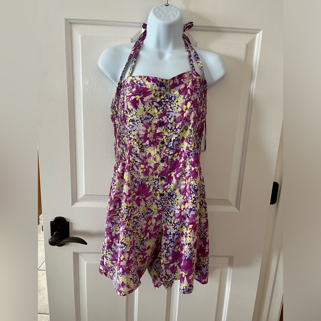 Womens Colorful Romper Johnny Martin Brand Size L New